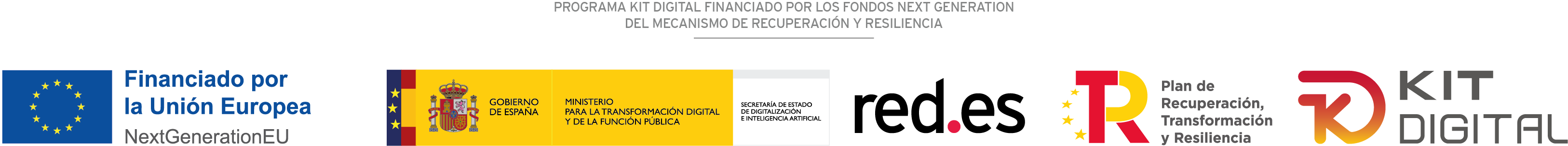 Programa Kit Digital, financiado por los fondos Next Generation del Mecanismo de Recuperación y Resiliencia de la Unión Europea